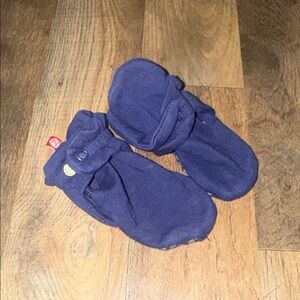 Zutano Navy Baby Booties Size 24 Months